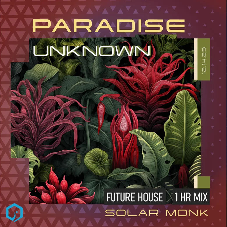 mix cover paradise unknown space jungle plants stylized